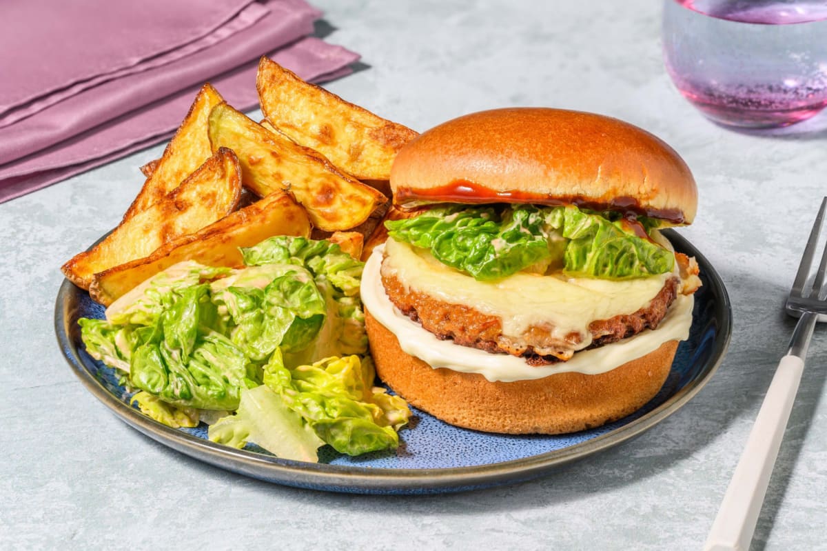 Veggie BBQ Cheeseburger