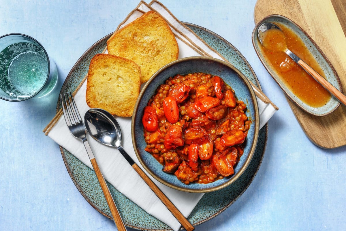 Creamy Korma Chicken, Lentils and Sweet Potato