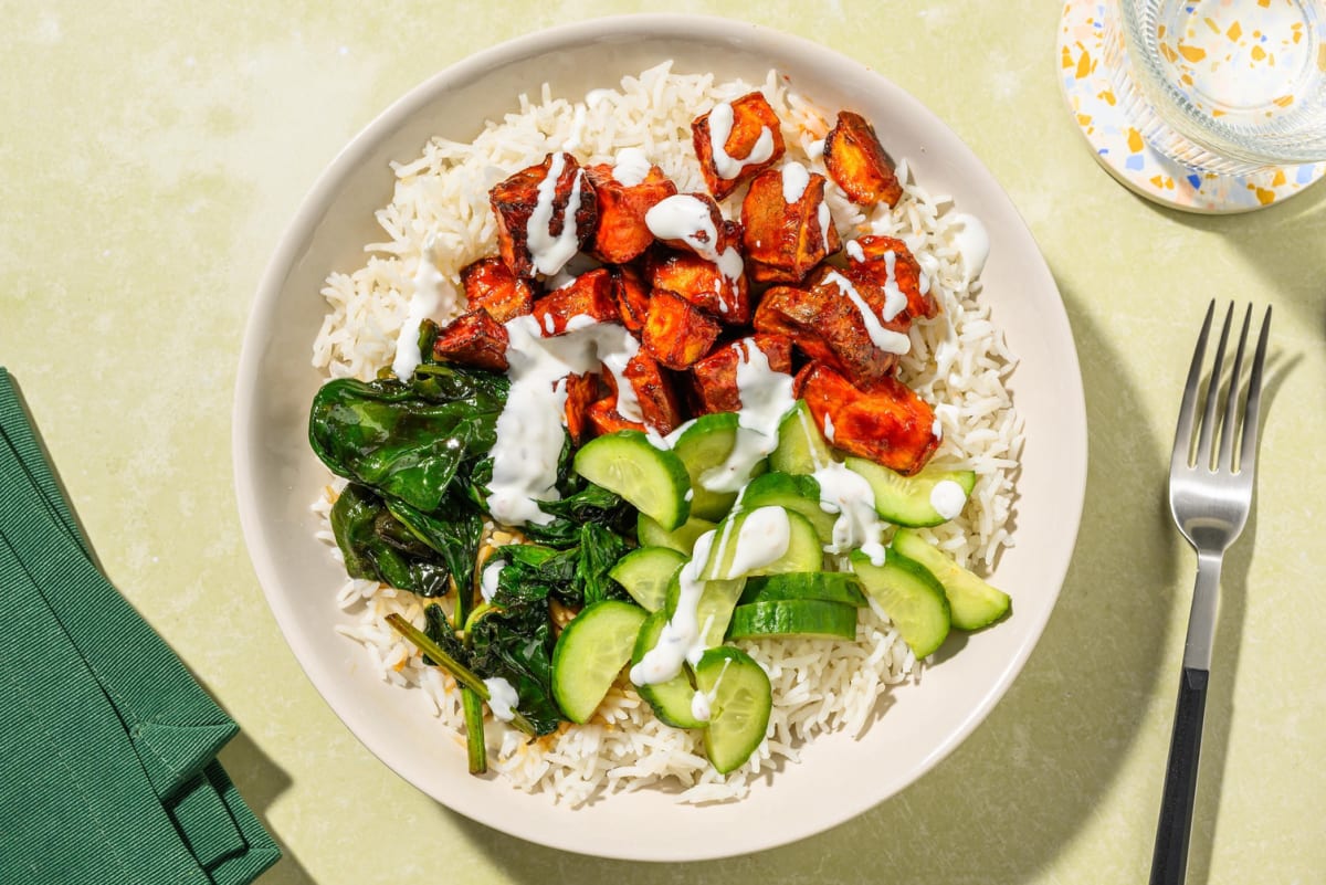 Sticky Sweet Potato Bibimbap