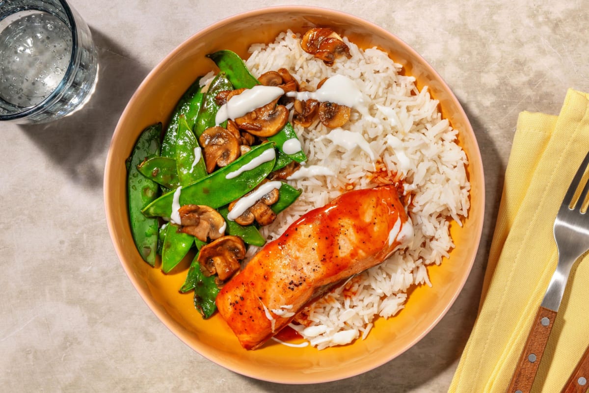 Hot Honey Baked Salmon