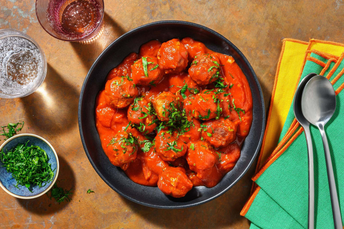 Gehaktballetjes in tomatensaus