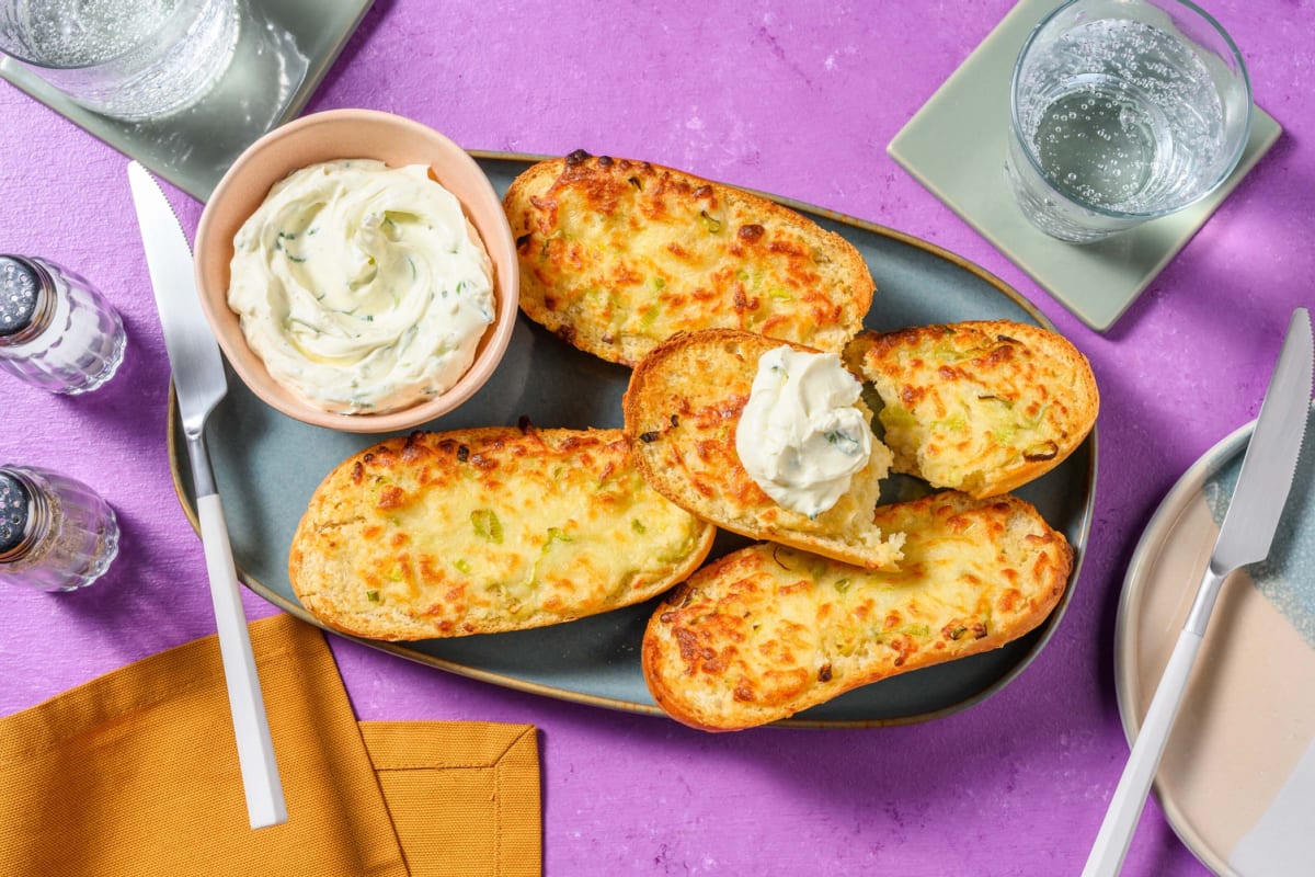 Cheesy knoflookbrood met gruyère