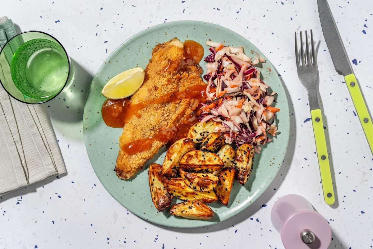 Caribbean Style Jerk Crusted Basa