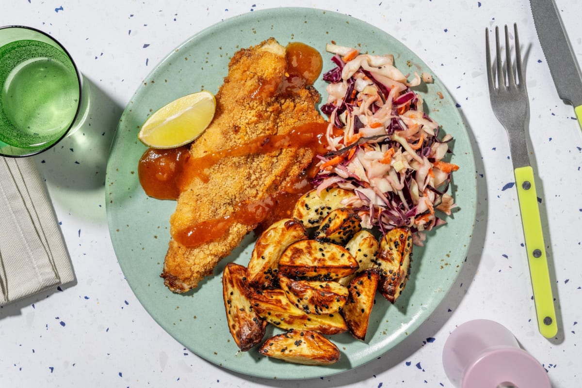 Caribbean Style Jerk Crusted Basa
