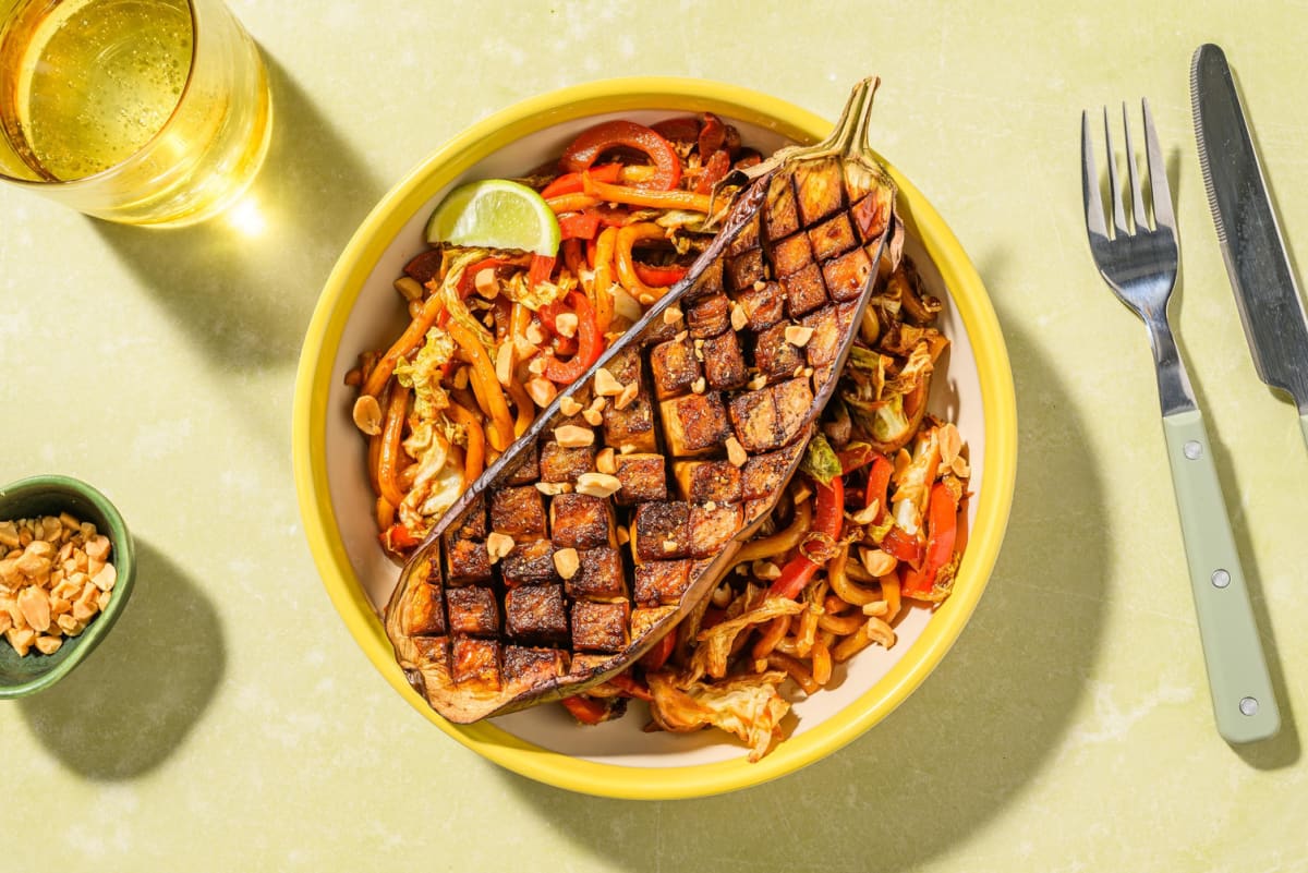 Nasu Dengaku Style Miso and Honey Glazed Aubergine