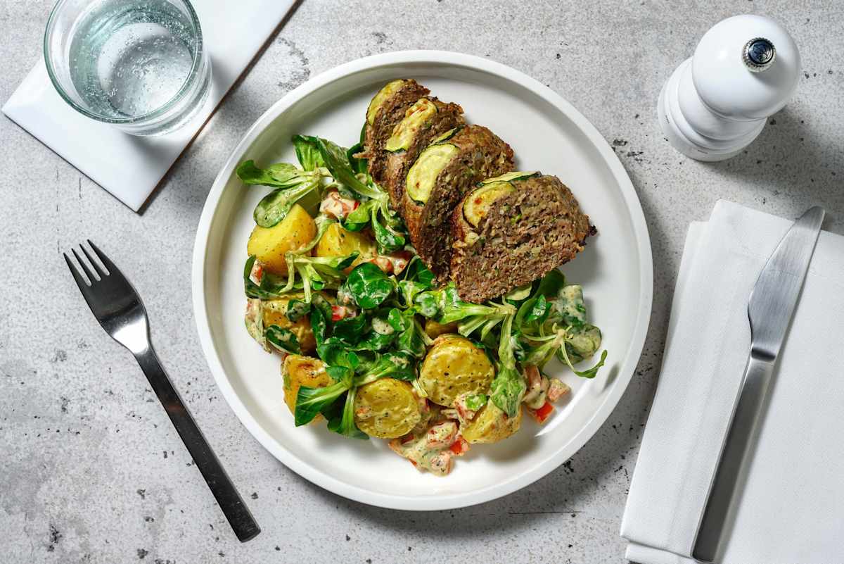 Zelfgemaakt gehaktbrood met Italiaanse kruiden