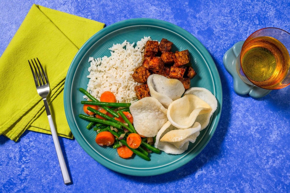 Tempeh in zoete sojasaus