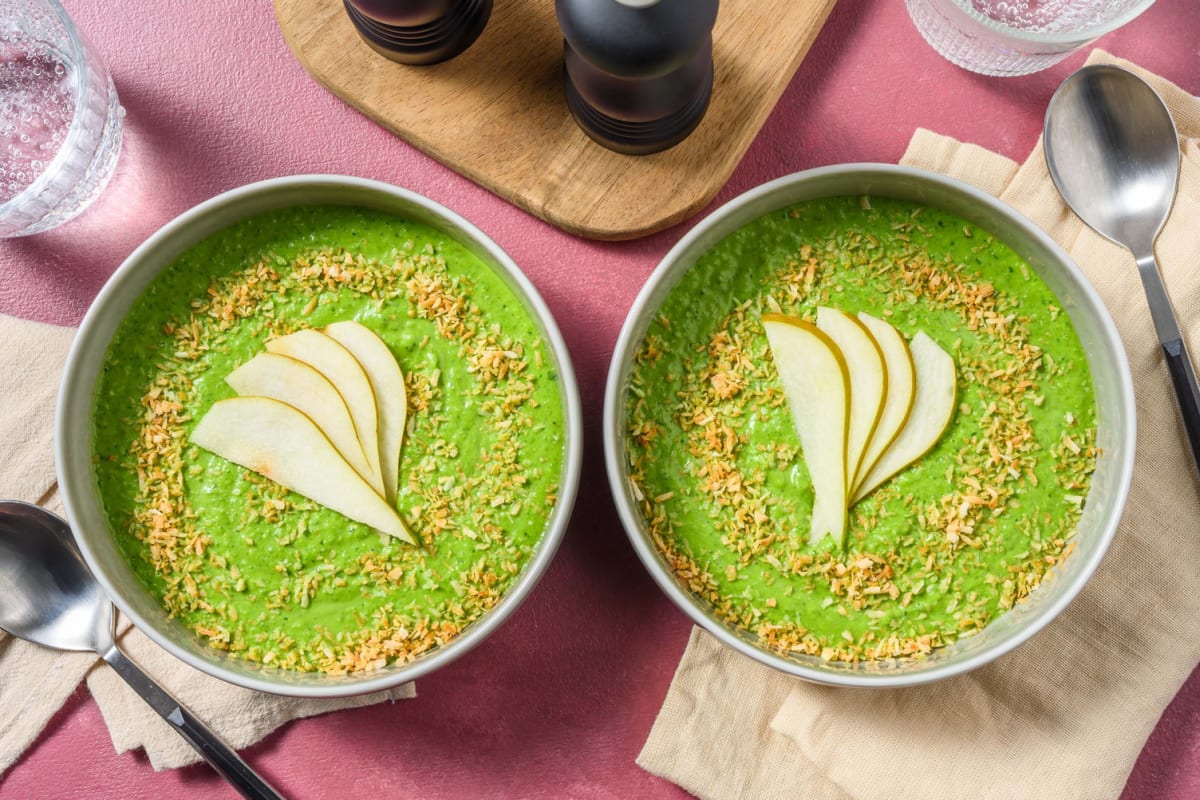 Selbstgemachte Avocado Smoothie Bowl 