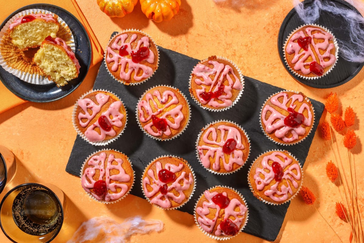 Blodig hjerne-muffins