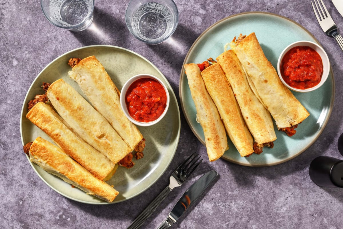 Oste- og oksekødstaquitos