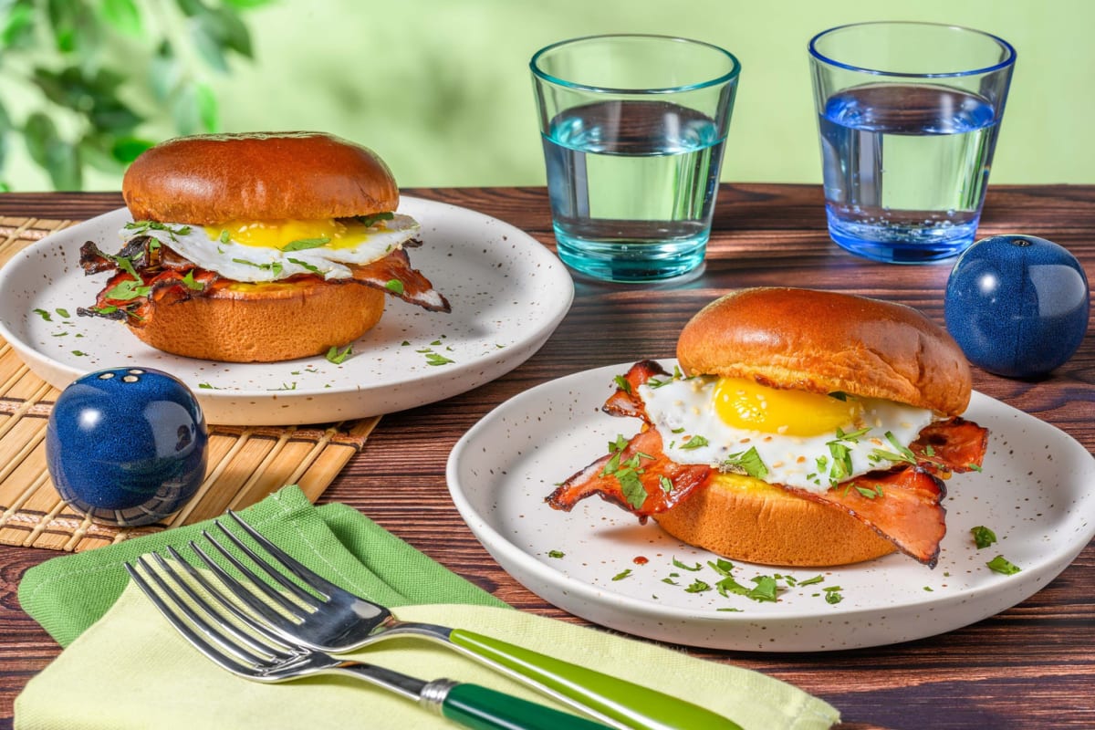 Japanese style breakfast bun