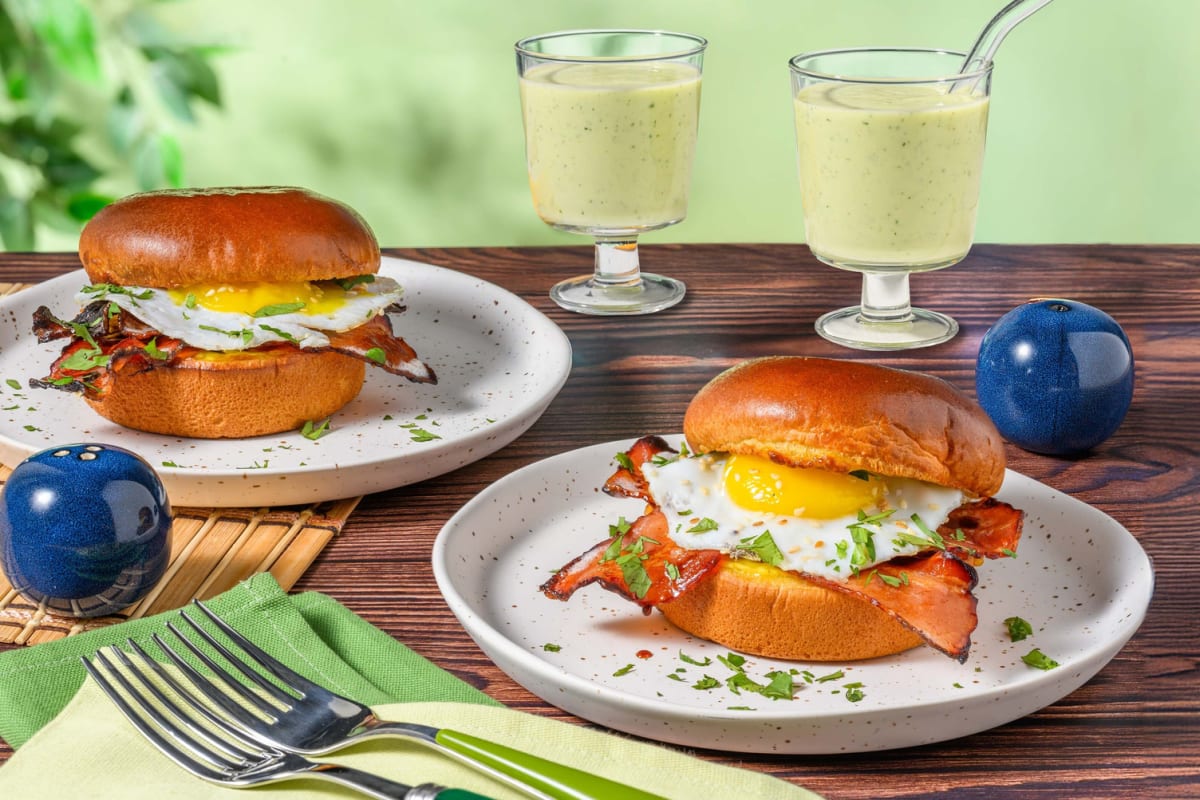 Japanese style breakfast bun