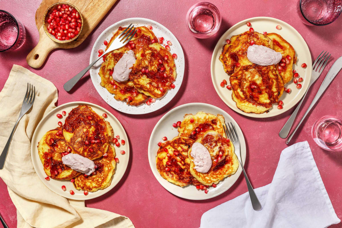 Pannkakor med hallonvirvel