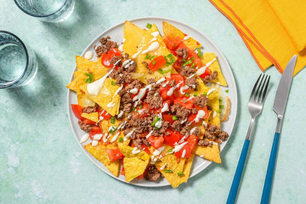 Nachos con carne