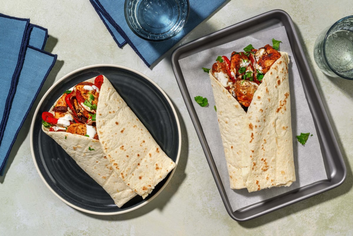Fajitakyckling i burrito