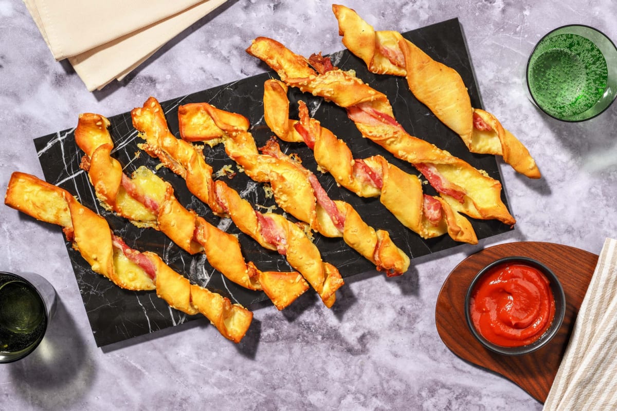 Cheesy bacon twisters