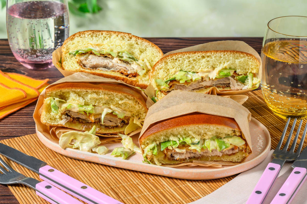 Japanese inspired Katsu pork sando HelloFresh