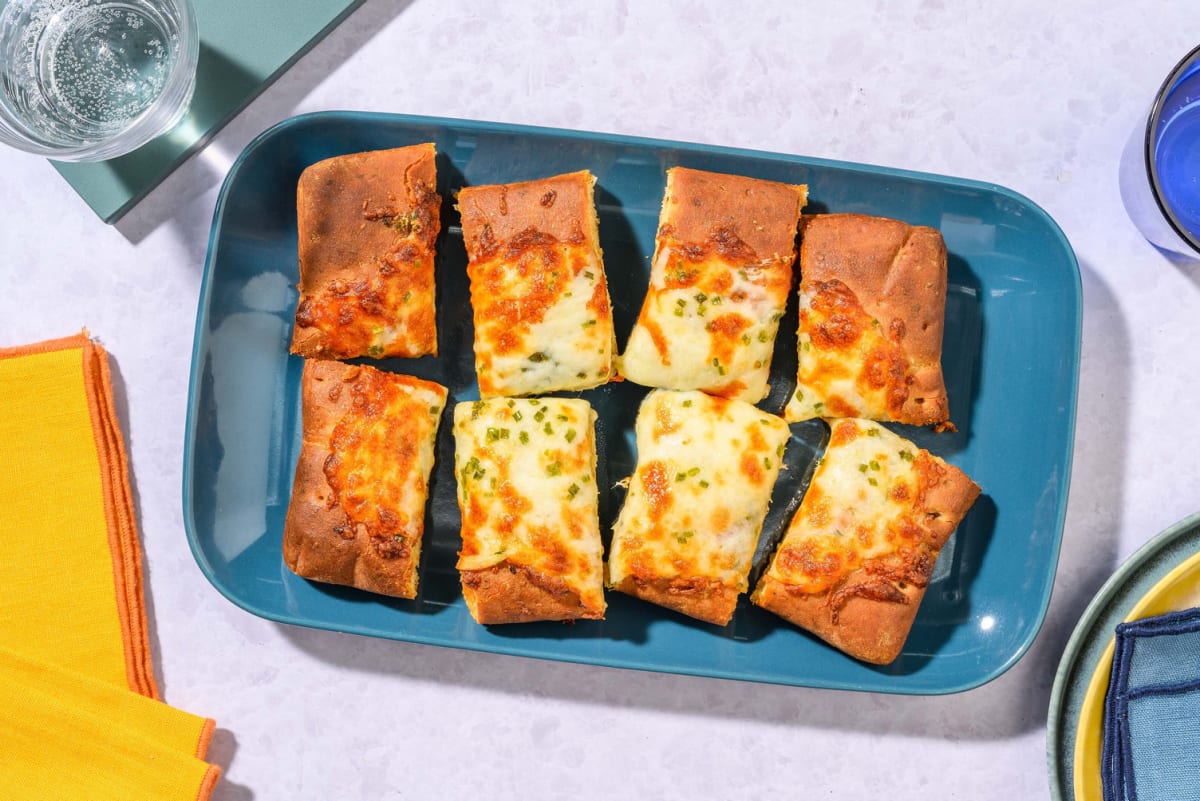 Cheesy garlic focaccia 