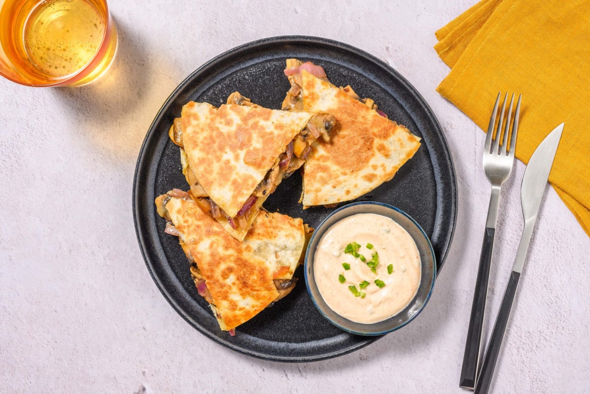 Quesadilla hongos