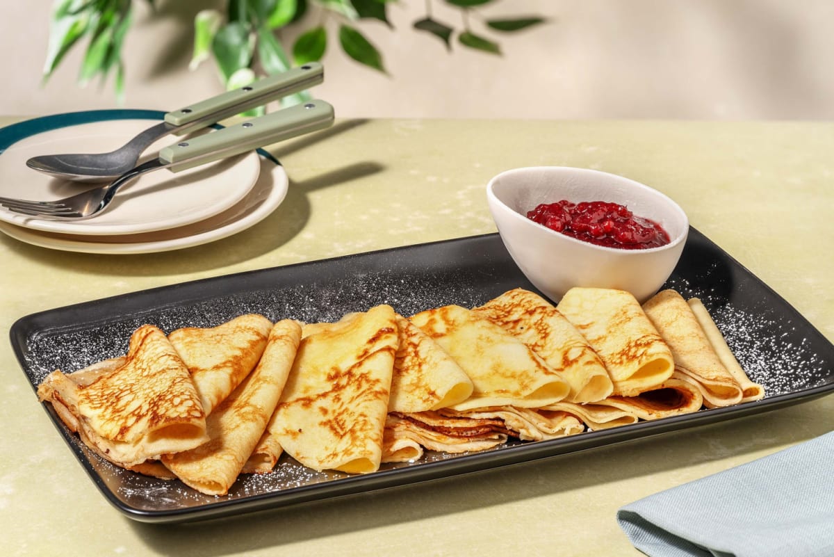 Helgkit med klassiska pannkakor