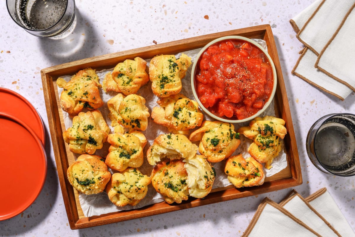 Italian style garlic knots