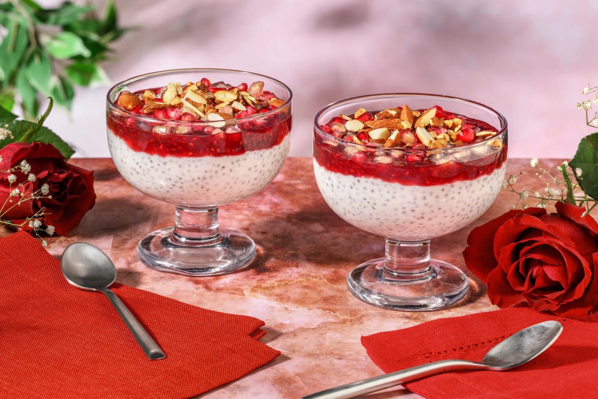 Hallonchiapudding
