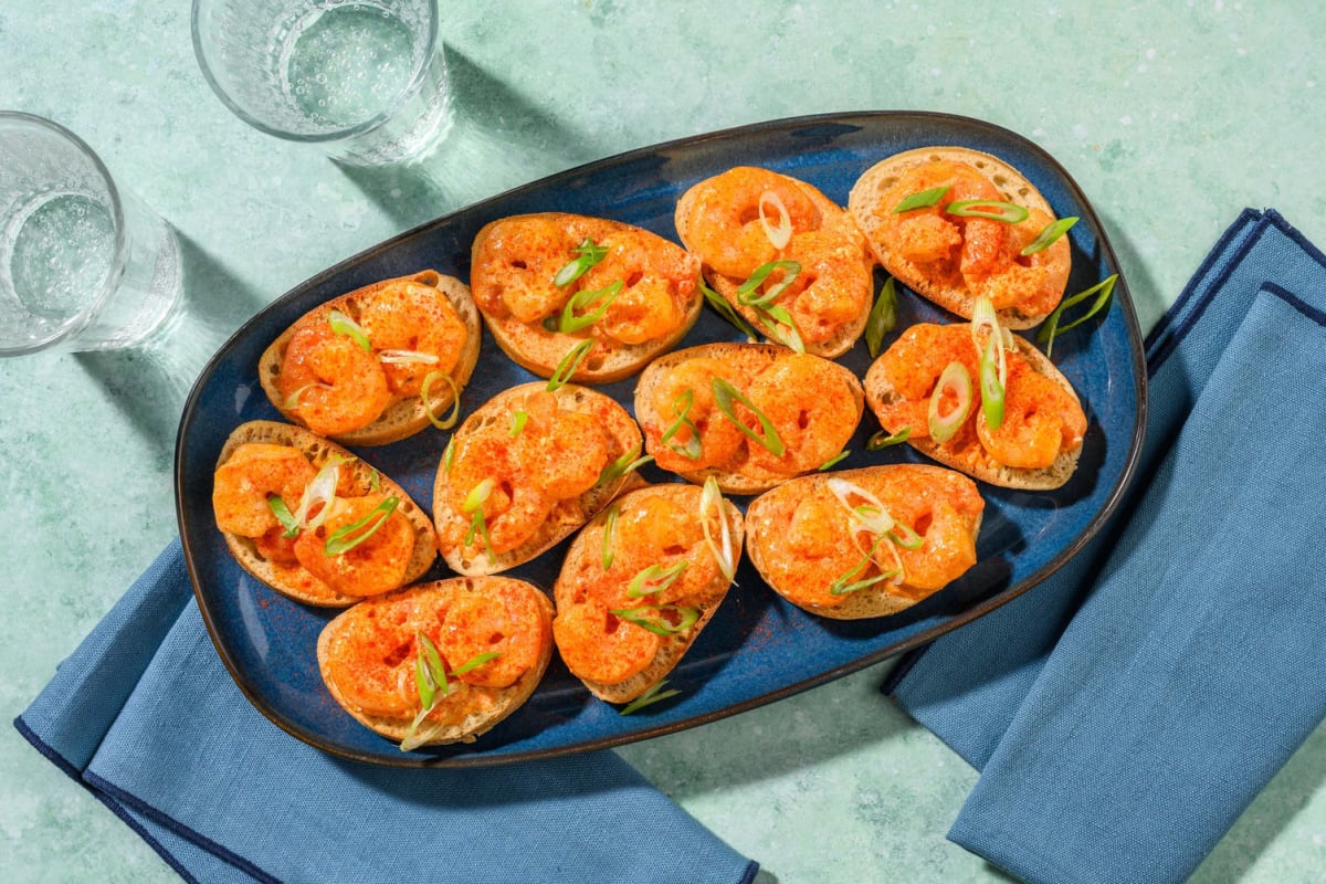 Creamy Shrimp Crostini