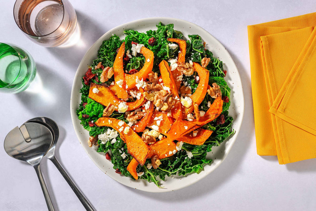 Fall harvest kale salad HelloFresh