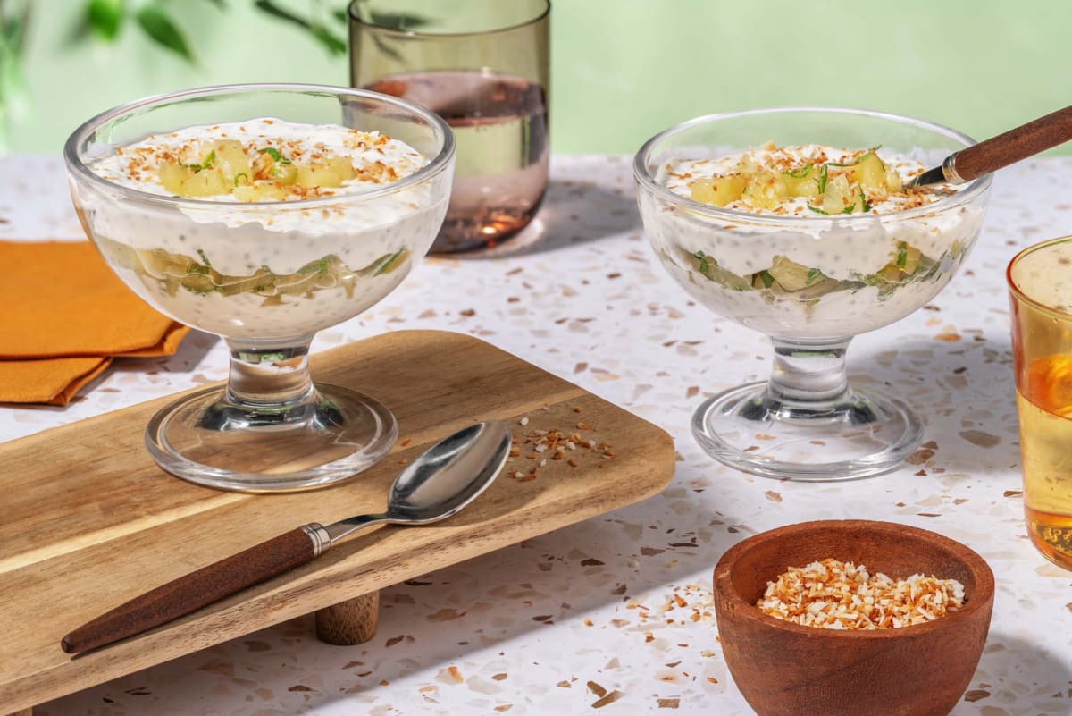 Pineapple chia pudding