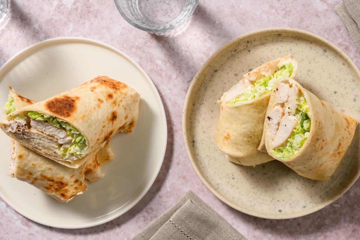 Cæsar-kyllingewrap