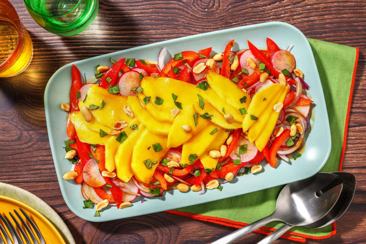 Salade de mangue à l'asiatique