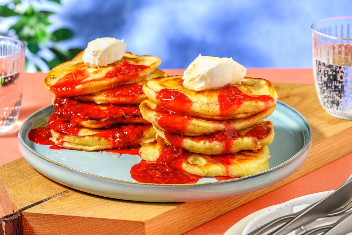 American pancakes met mascarpone