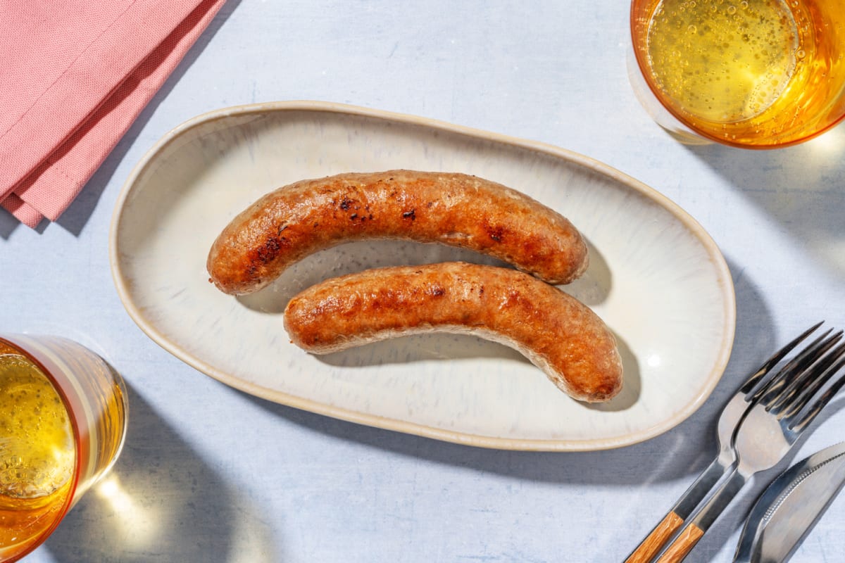 Hickory smoked sausage top