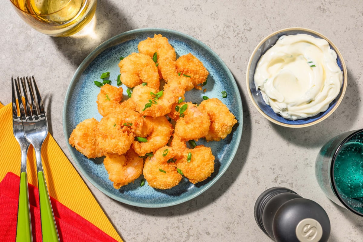 Central American Style Spiced Crispy Prawn Bites