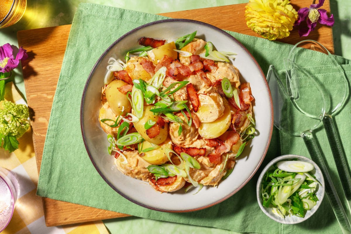 Smoky Bacon and Cheddar Potato Side Salad