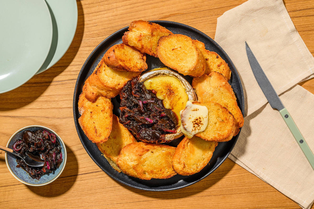 Baked Camembert and Garlic Bread Dippers Recipe HelloFresh