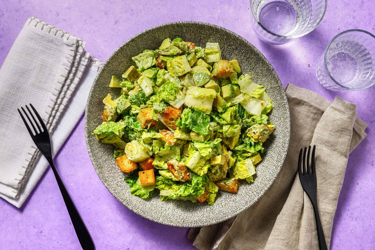 PestoRanch Dressed Avocado Side Salad Recipe HelloFresh