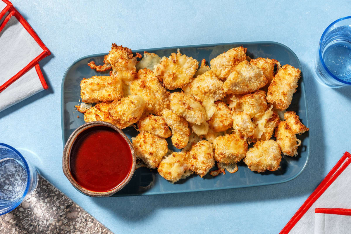 Cheesy Korean Style Gochujang Chicken Bites