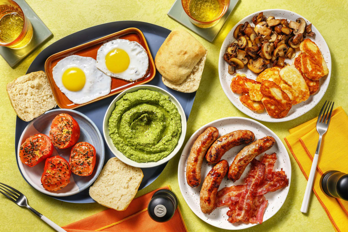 Big Breakfast Buffet | Halloumi, Sausages & Bacon