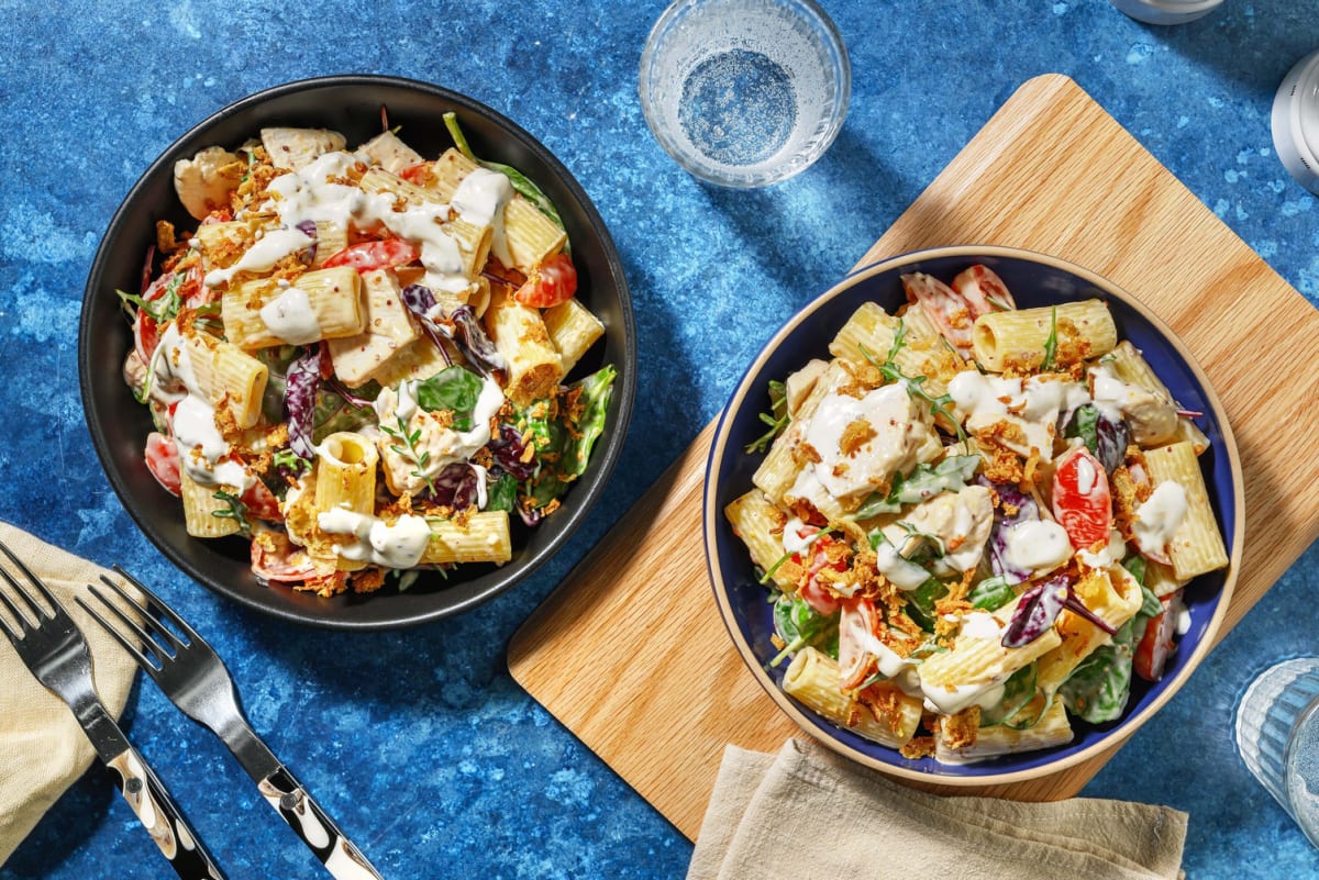 Honey Mustard Chicken Mayo Pasta Salad