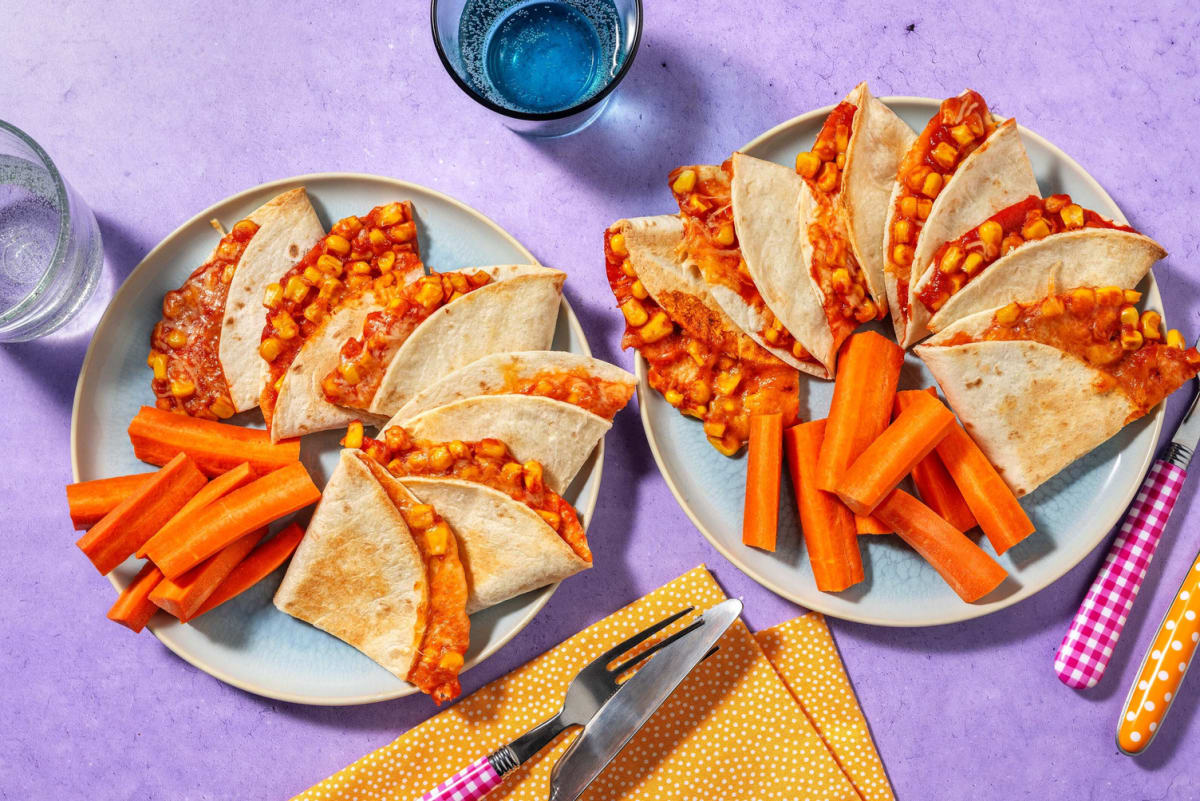 Kids' Easy Cheesy Corn Quesadillas