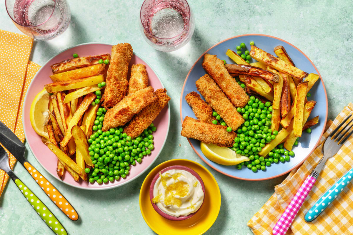 Kids' Homemade Basa Fish Fingers and Chips