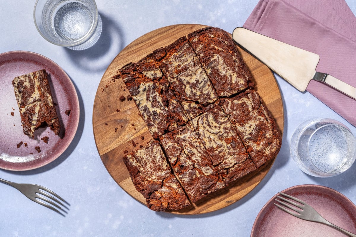 Chocolate Peanut Butter Swirl Fudgy Brownies Recipe HelloFresh