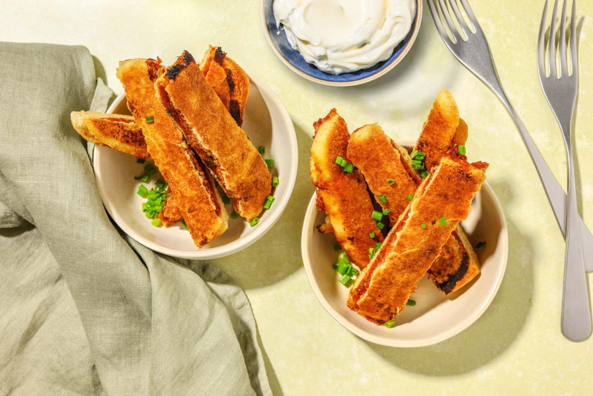 Cheesy Korean Toastie Dippers