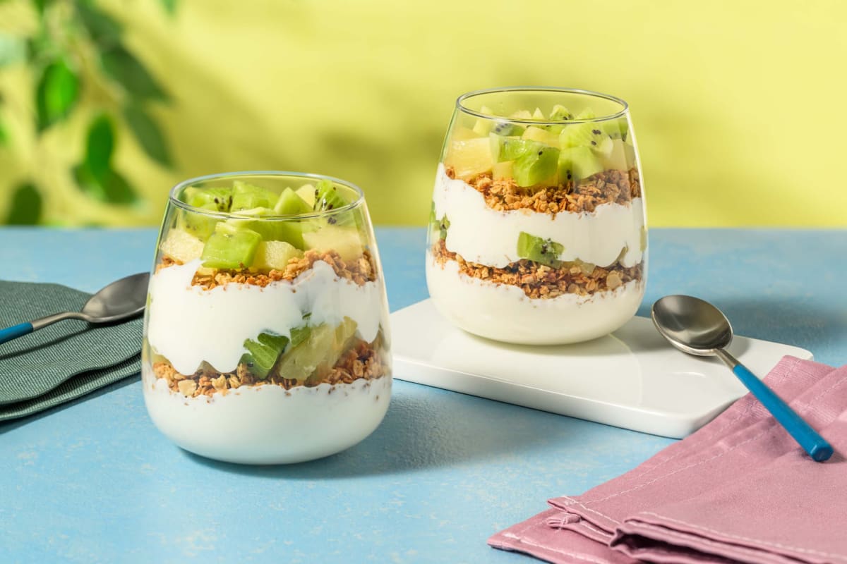 Piña Colada Style Breakfast Parfait