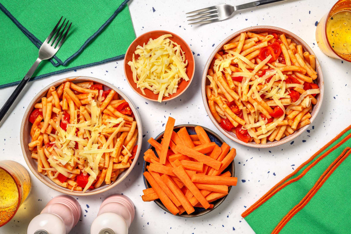 Cheesy Tomato Macaroni Pasta