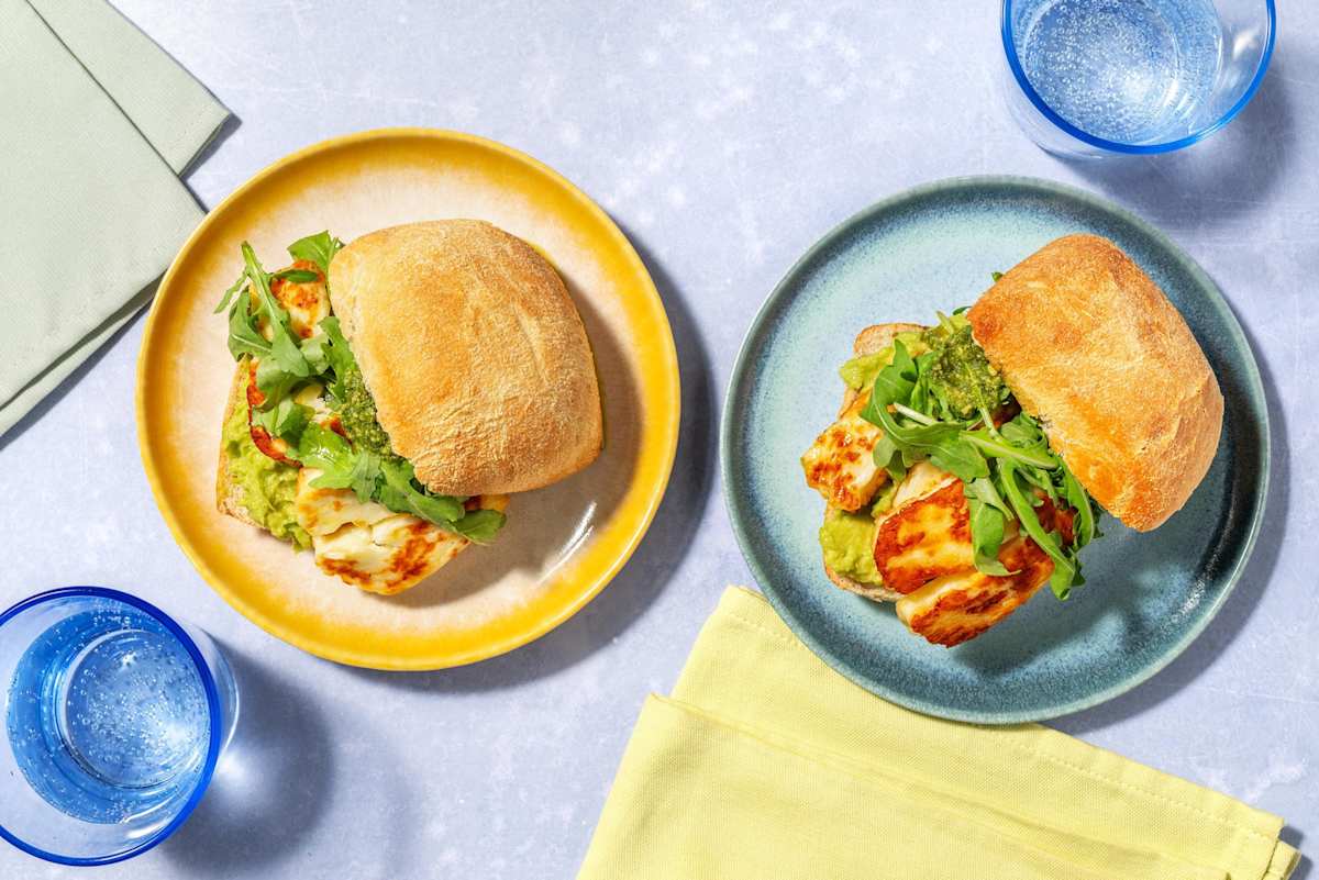 Halloumi, Avo & Pesto Bap Breakfast Bundle