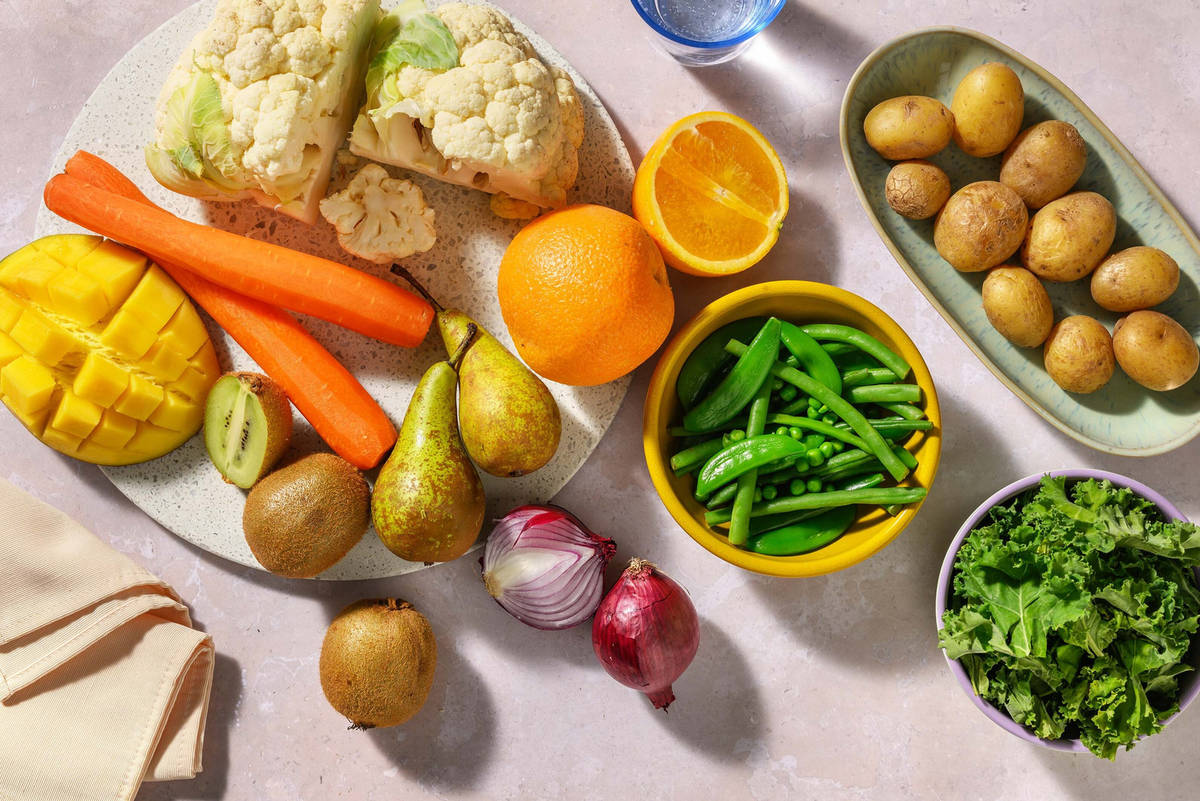 Fruit and Vegetable Selection 8 Types of Veg Recipe HelloFresh