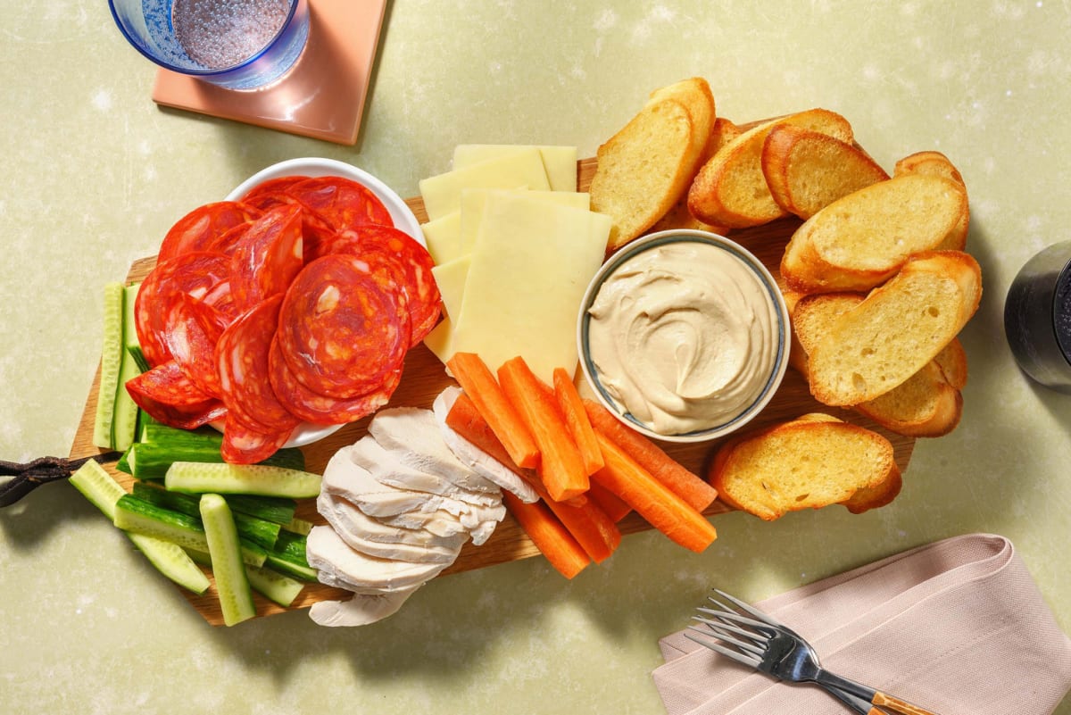 Savoury Snack Platter | Sourdough and Houmous