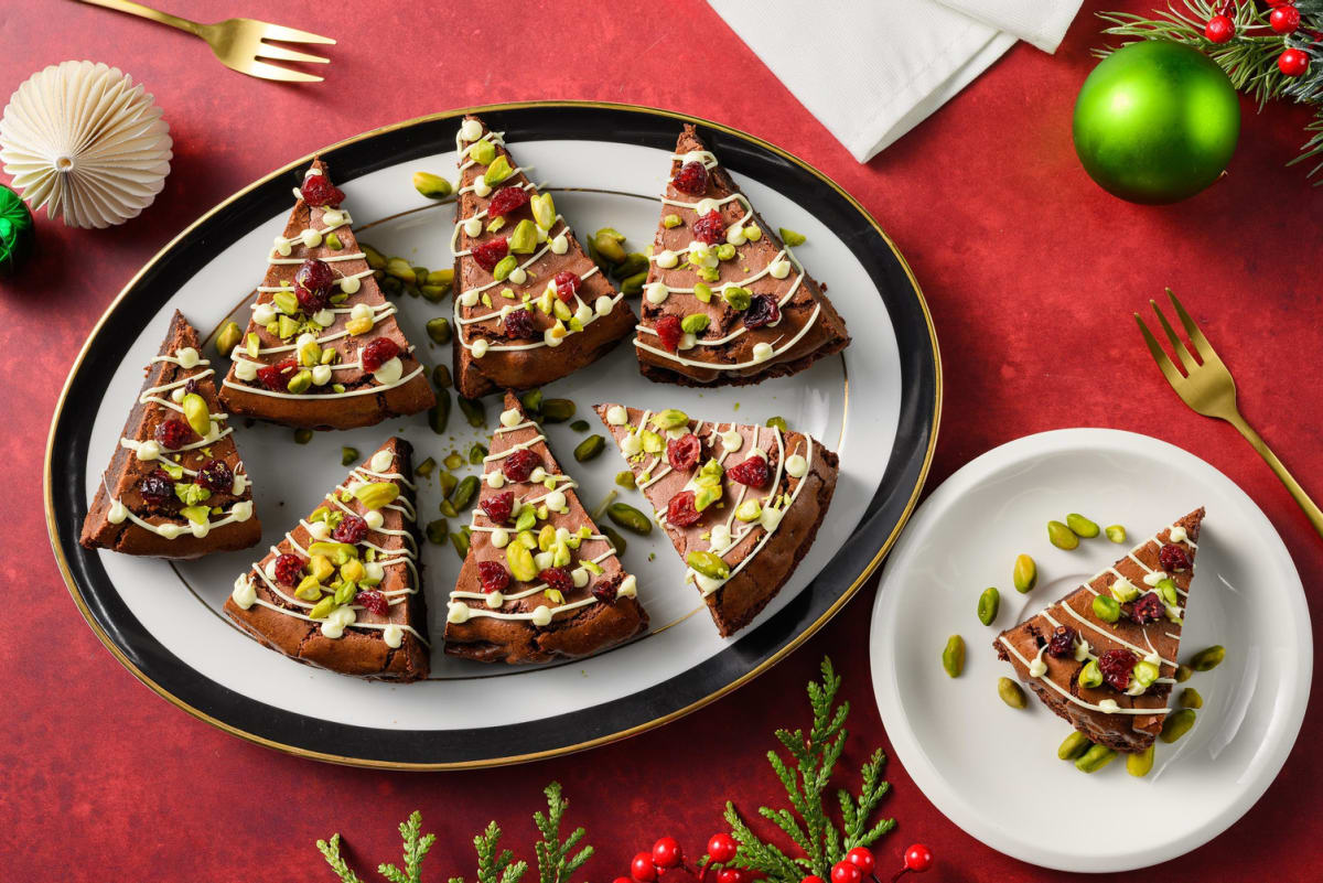 Brownie façon sapin de Noël